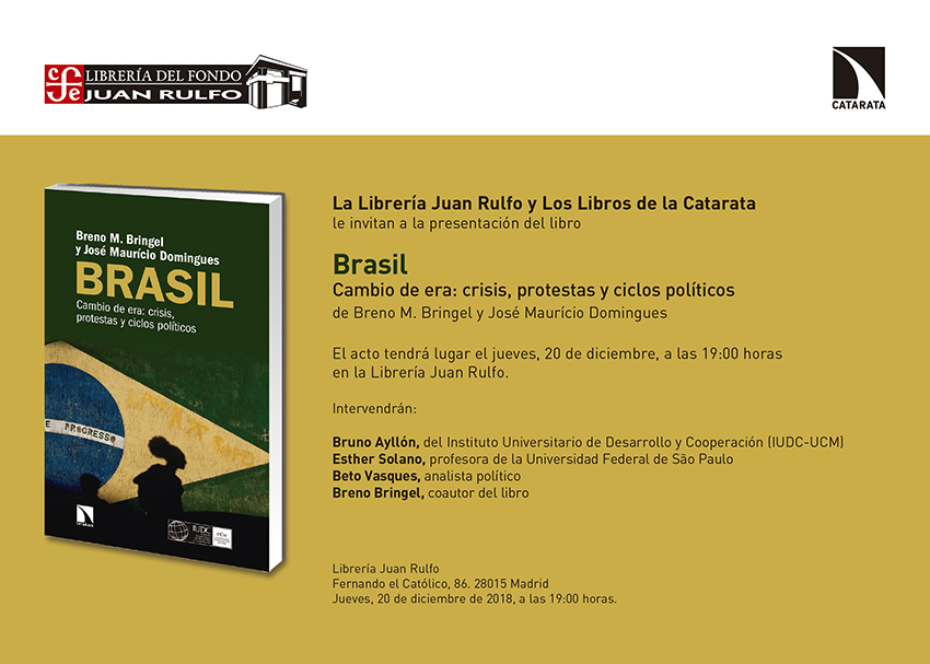 BRASIL. Cambio de era: crisis, protestas y ciclos políticos de Breno M Bringel y José Mauricio Domingues